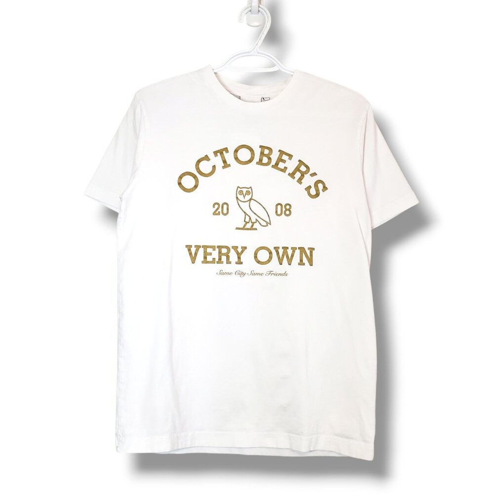 October's Very Own OVO Graphic Shirt White Size 2XS Fits S